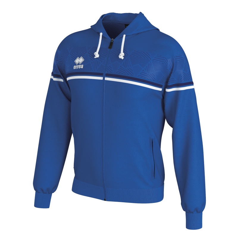ERREA DRAGOS FULL ZIP HOODIE BLUE/NAVY/WHITE