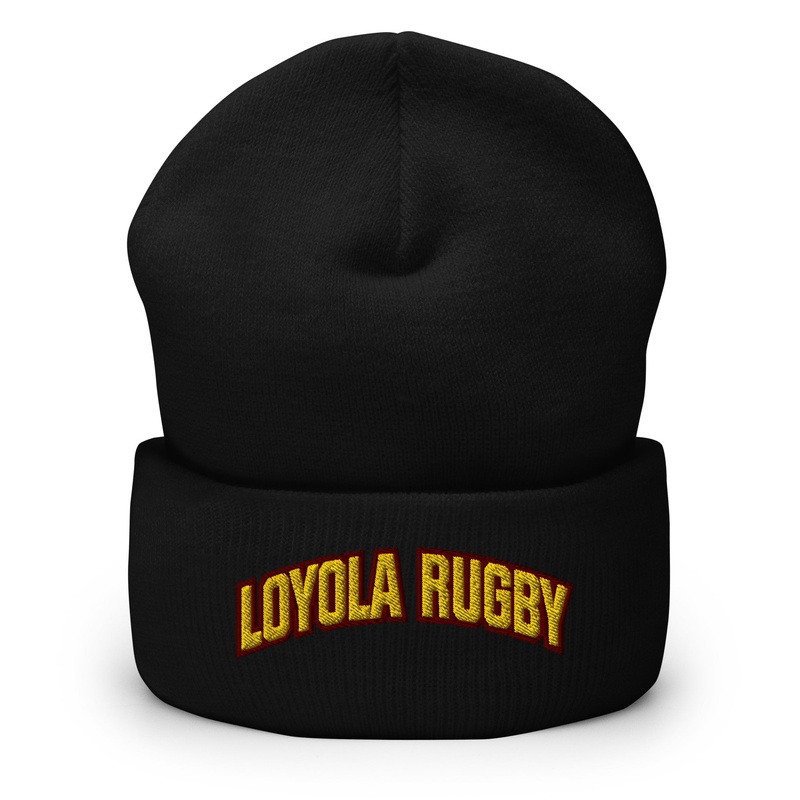 Loyola Rugby Cuffed Beanie|Black|Gold|Red