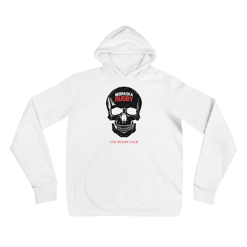 Nebraska Rugby Social Hoodie|White|Black|S|M|L|XL|2XL
