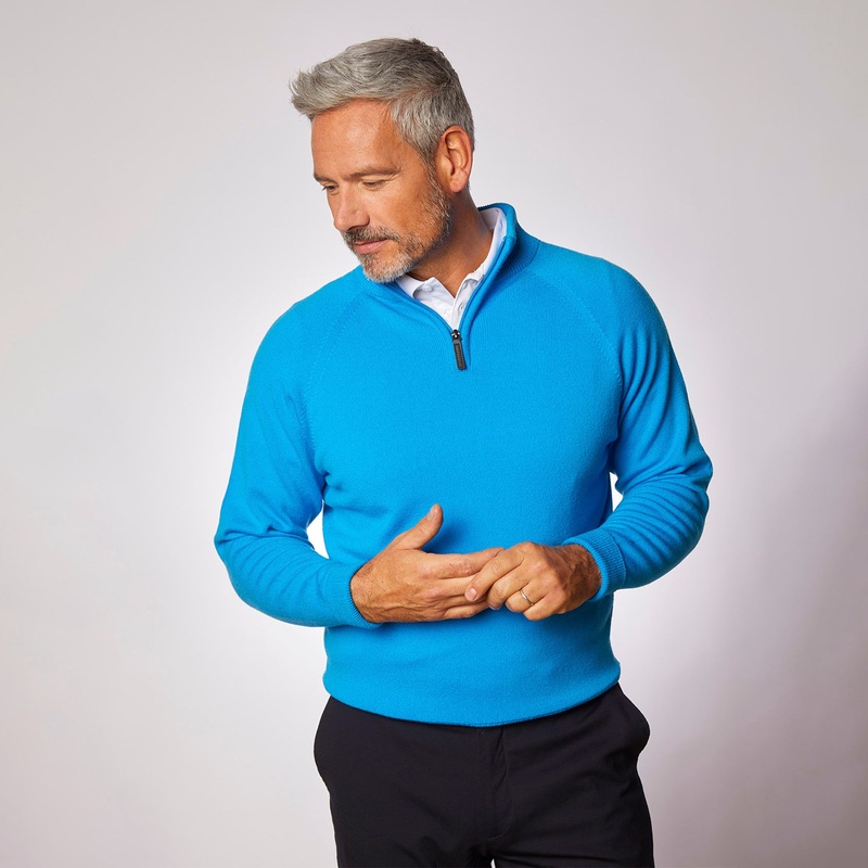 Spirol Lambswool Zip Neck Jumper