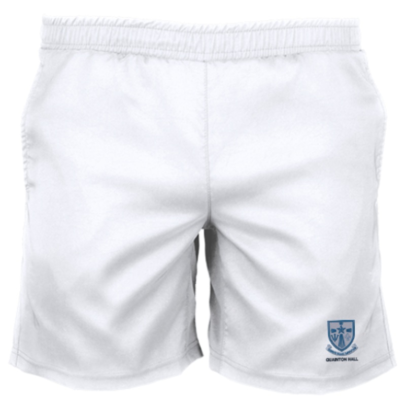 Quainton Hall Adult’s White Unbranded Axis Shorts-Senior