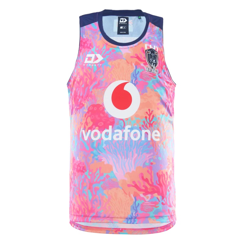 2025 Fiji Bati Training Singlet (Coral)