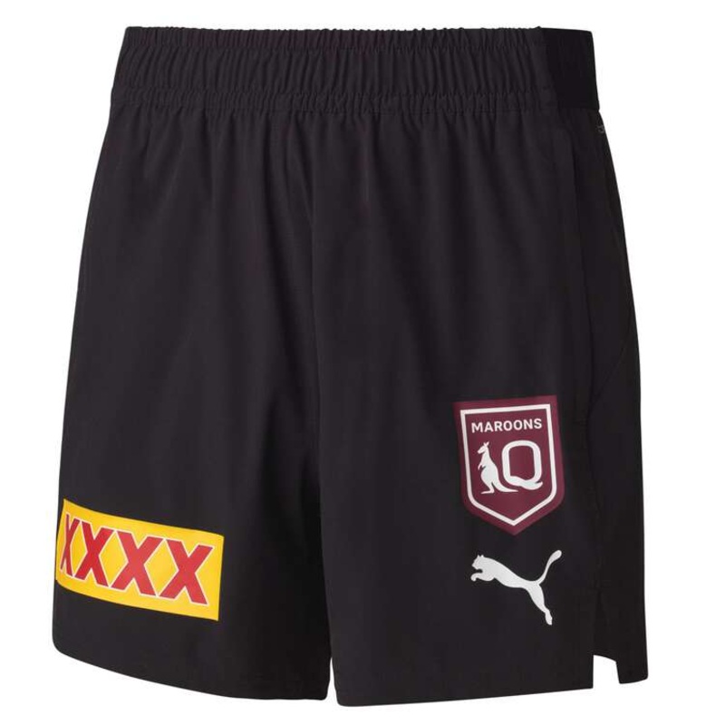 2025 Queensland Maroons State of Origin Training Shorts – Black