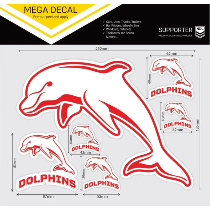 Dolphins Mega Sticker