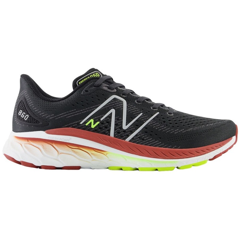 New Balance 860V13 Running Shoes Men’s Wide (Black Red)