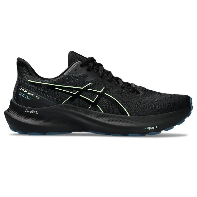 Asics GT 2000 12 Gore Tex Running Shoes Men’s (Black Green 001)