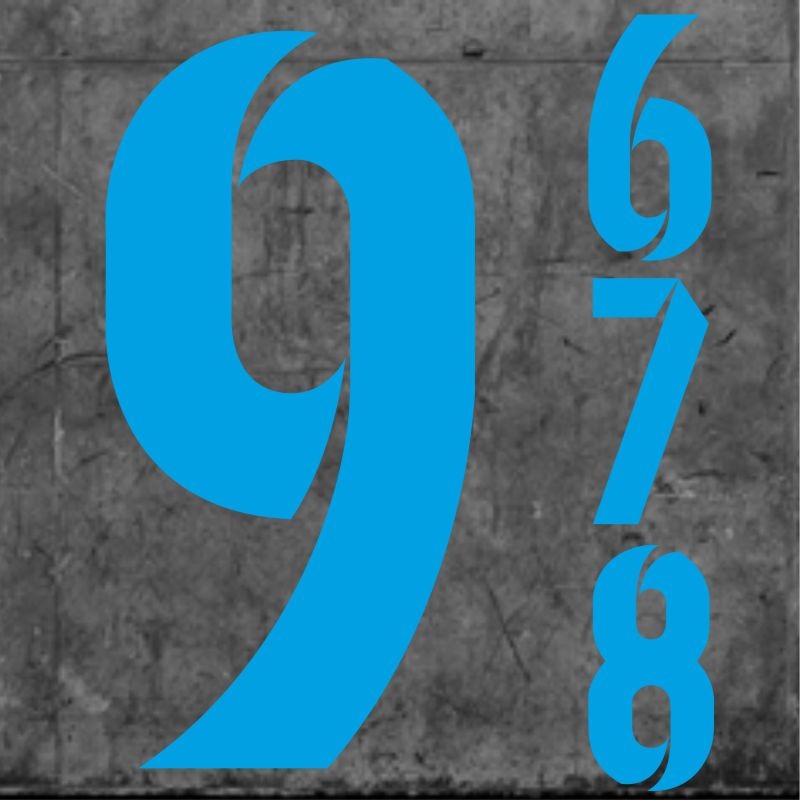 Striker Numbers Small Sky Blue