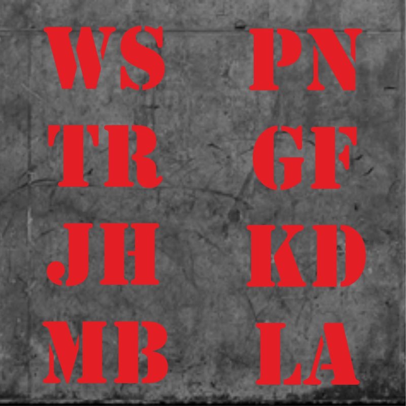 Madrid Initials Red|One Size