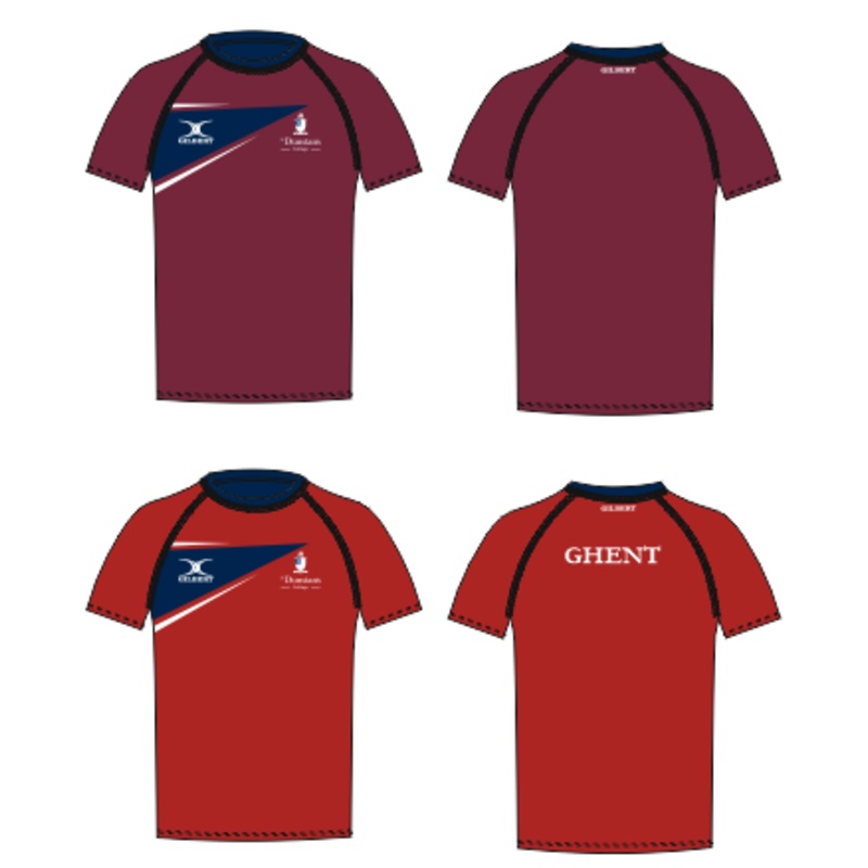 St Dunstan’s Senior’s Burgundy / Black Reversible Training Tee Shirt