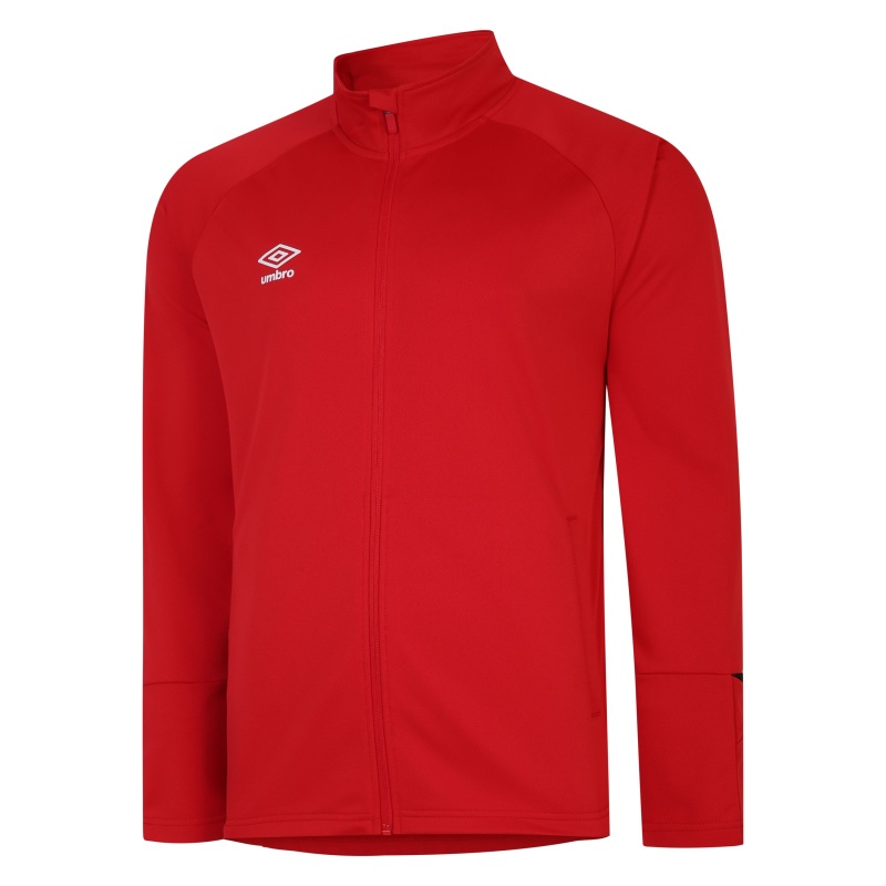 UMBRO TOTAL TRAINING KNITTED JACKET VERMILLION BLACK