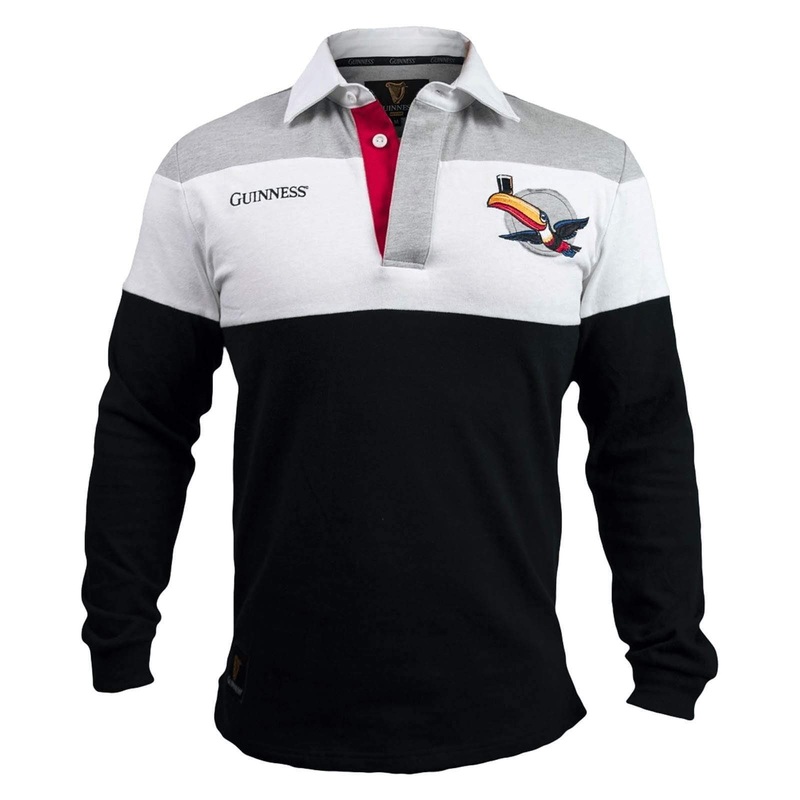 Guinness Toucan Rugby Jersey|Small|Medium|Large|X-Large|2X-Large|3X-Large|4X-Large