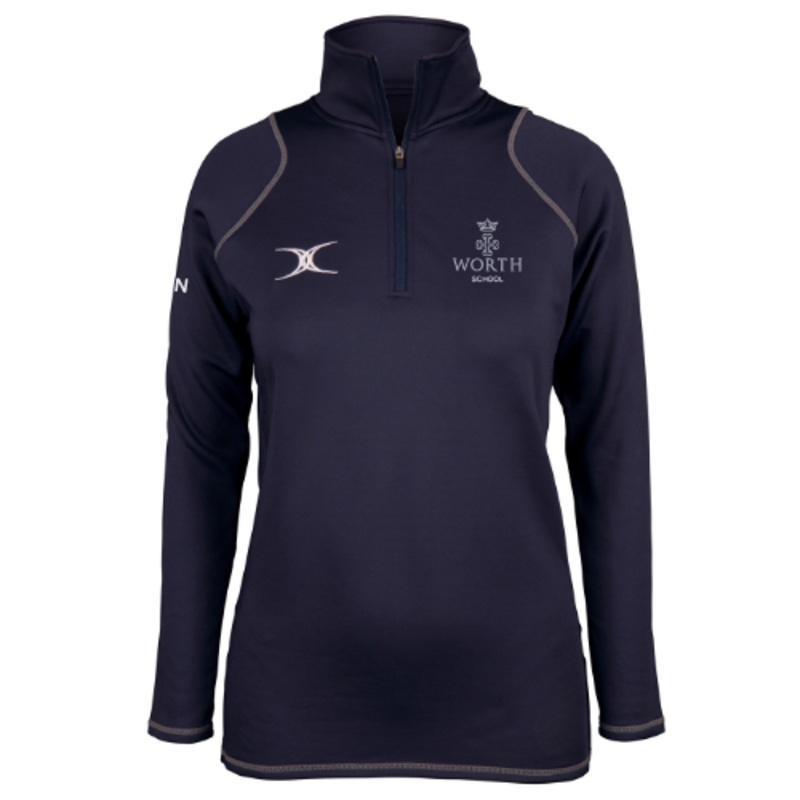 Worth School Adult’s Dark Navy Quest 1/4 Zip Fleece Girls (INITIALS OPTIONAL)