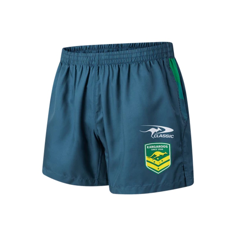2026 Australian Kangaroos Performance Gym Shorts (Teal)