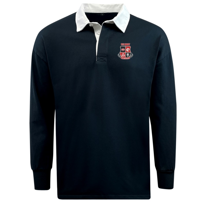 Rye High School 10 Year Classic Long Sleeve Solid Rugby Jersey