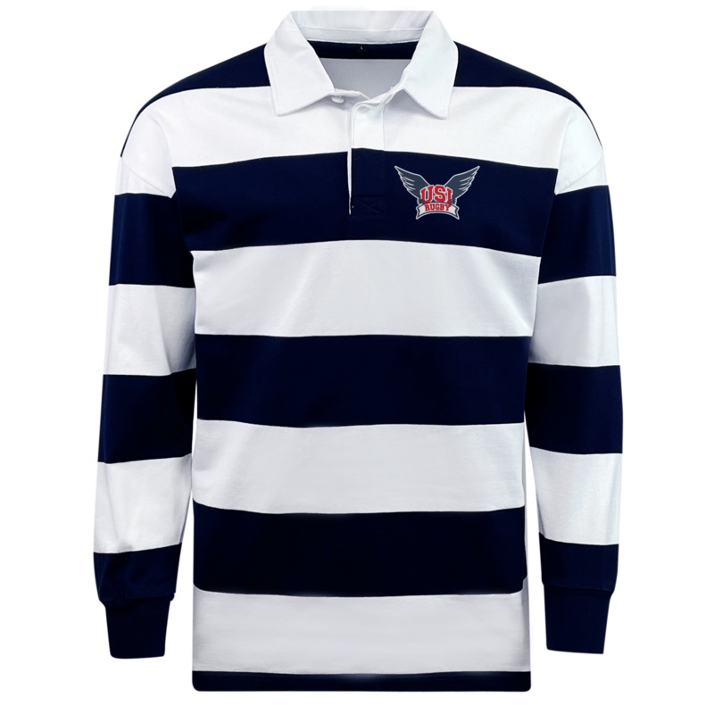 University of Southern Indiana Classic Long Sleeve Hooped Rugby Jersey