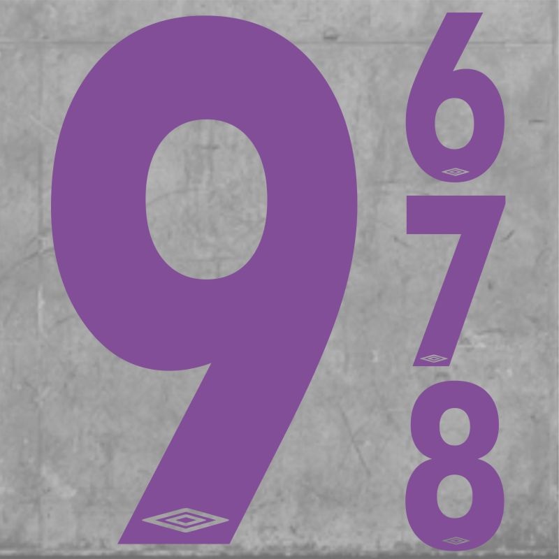 Umbro Numbers Small Purple|One Size