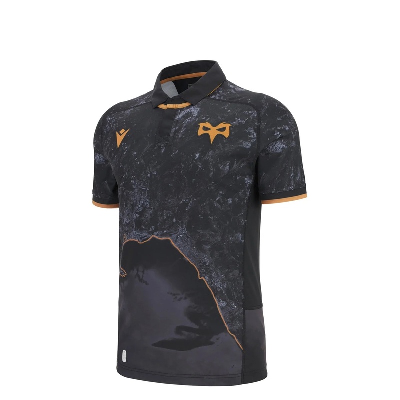 Macron Ospreys Rugby 2025/26 Kids Home Rugby Shirt