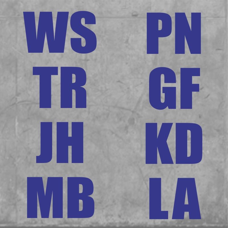 Impact Initials Blue|One Size