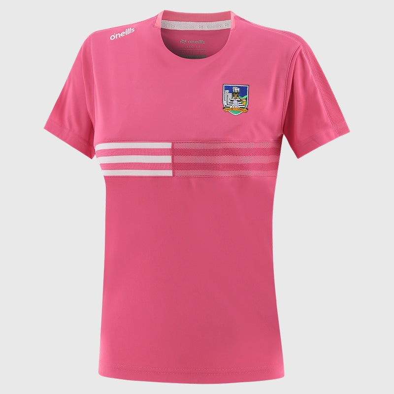 O’Neill’s Limerick GAA Nepal 060 T-Shirt Women’s (Shocking Pink)