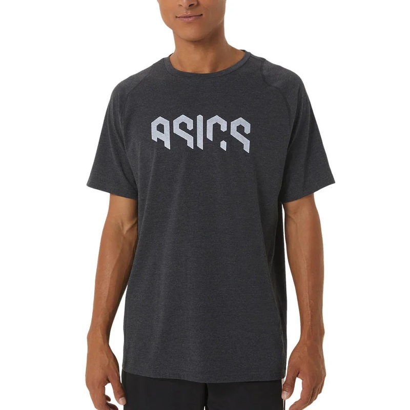ASICS Mens Hex Short Sleeve Cotton T-Shirt