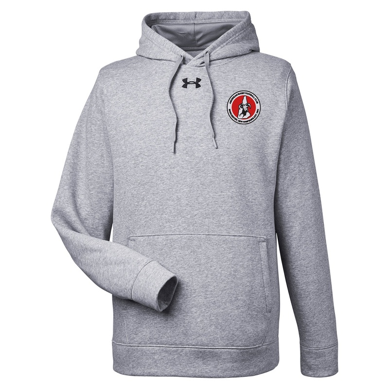 Amoskeag RFC Hustle Hoodie|True Gray Heather|Black|Red|Small|Medium|Large|X-Large|2X-Large|3X-Large|4X-Large