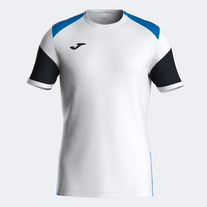 JOMA DANUBIO IV T-SHIRT WHITE ROYAL BLACK