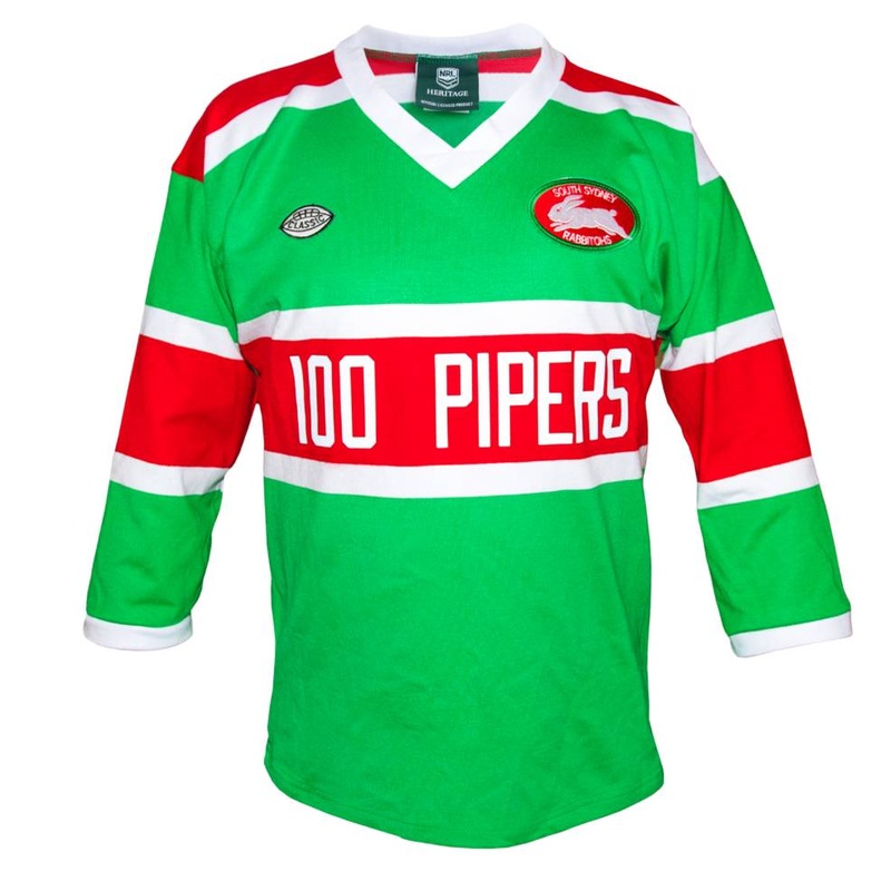 1982 South Sydney Rabbitohs Pipers Retro Jersey