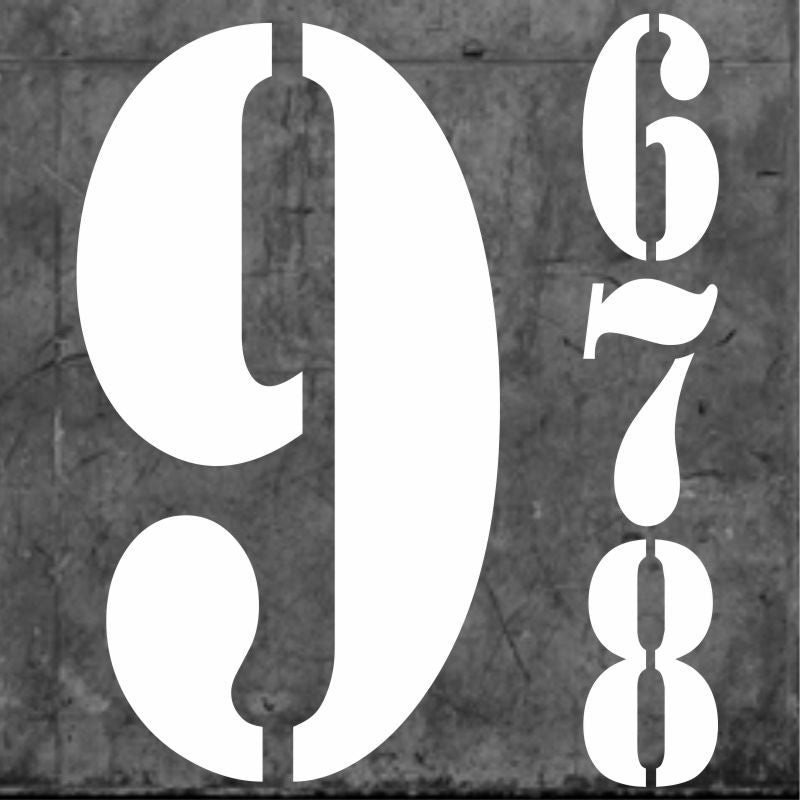 Madrid Numbers Small White|One Size