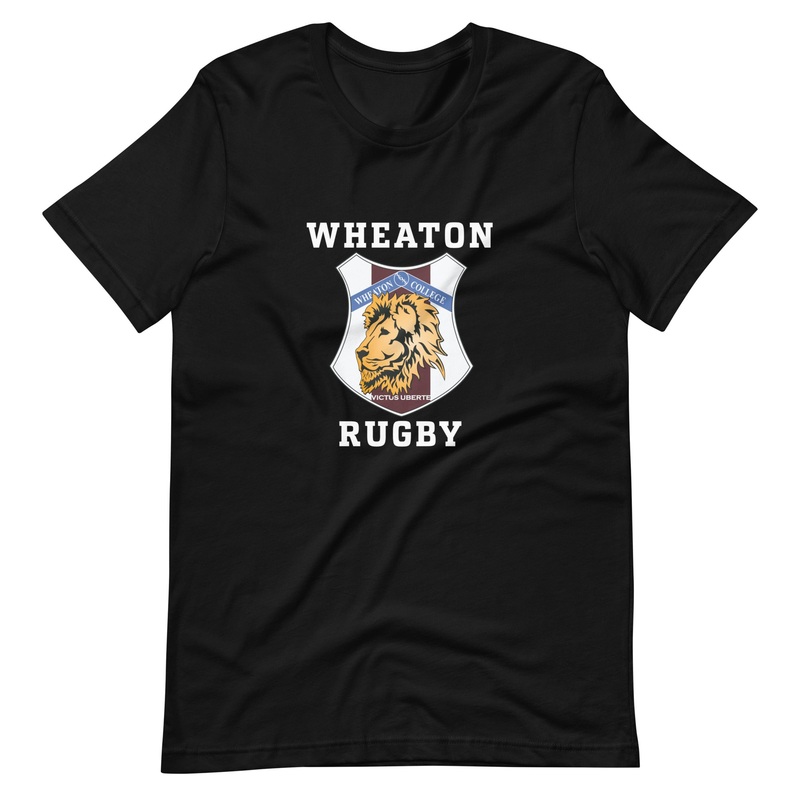 Wheaton Rugby Social T-Shirt|Black|True Royal|X-Small|Small|Medium|Large|X-Large|2X-Large|3X-Large|4X-Large