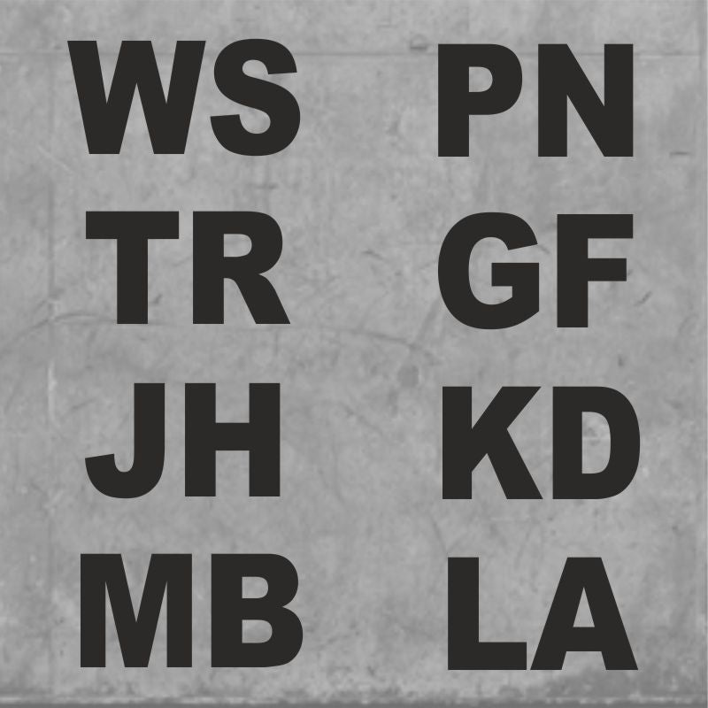 Arial Initials Black|One Size