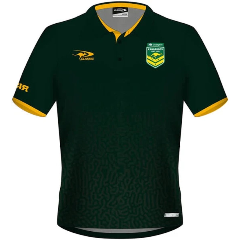 2026 Australian Kangaroos Team Polo (Green)