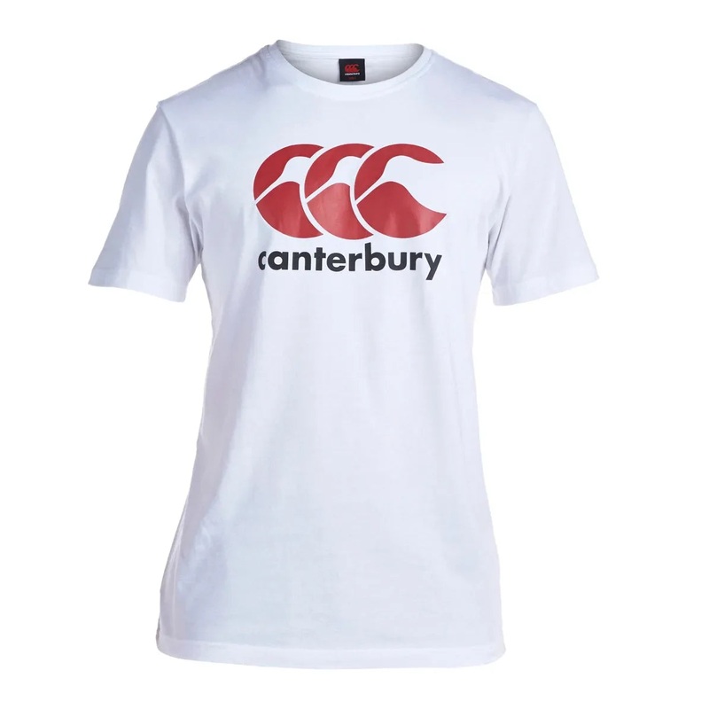 Canterbury Mens Logo T-Shirt|White|S|M|L|XL|2XL|3XL|4XL