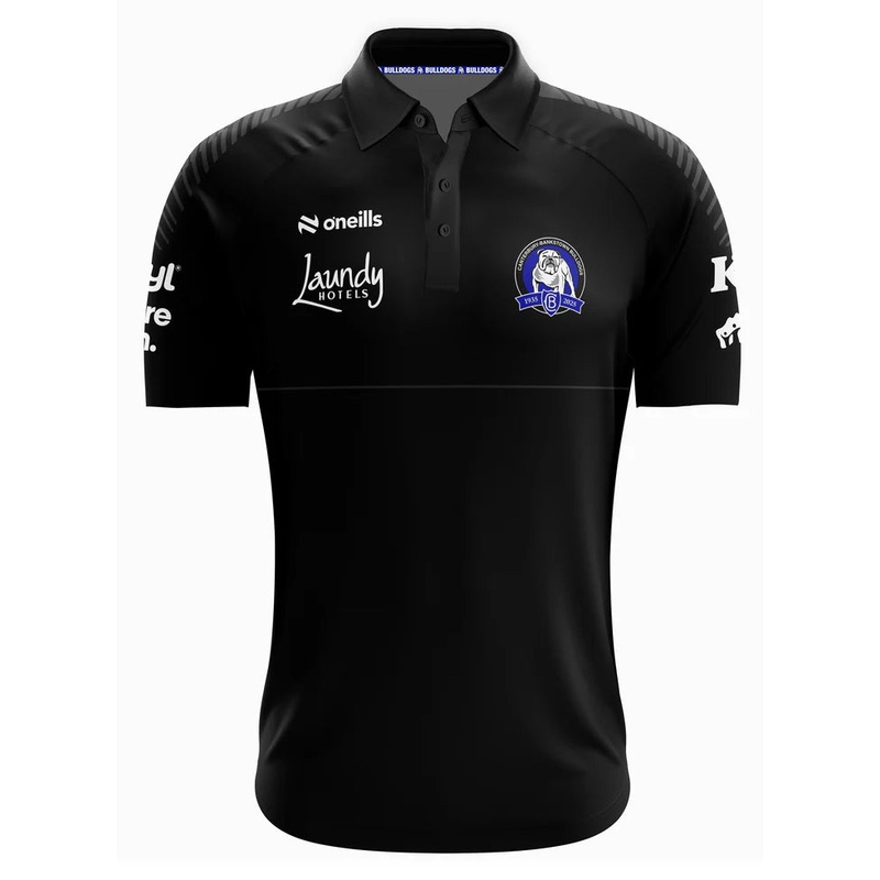 2025 Canterbury Bankstown Bulldogs Media Polo (Black)