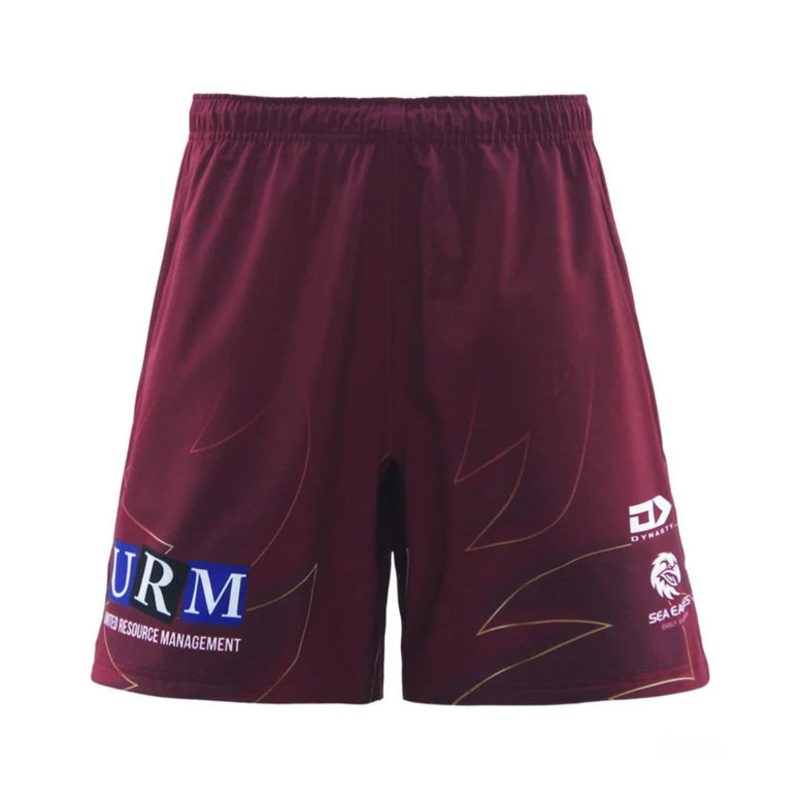 2025 Manly Warringah Sea Eagles Alt Gym Shorts – Maroon