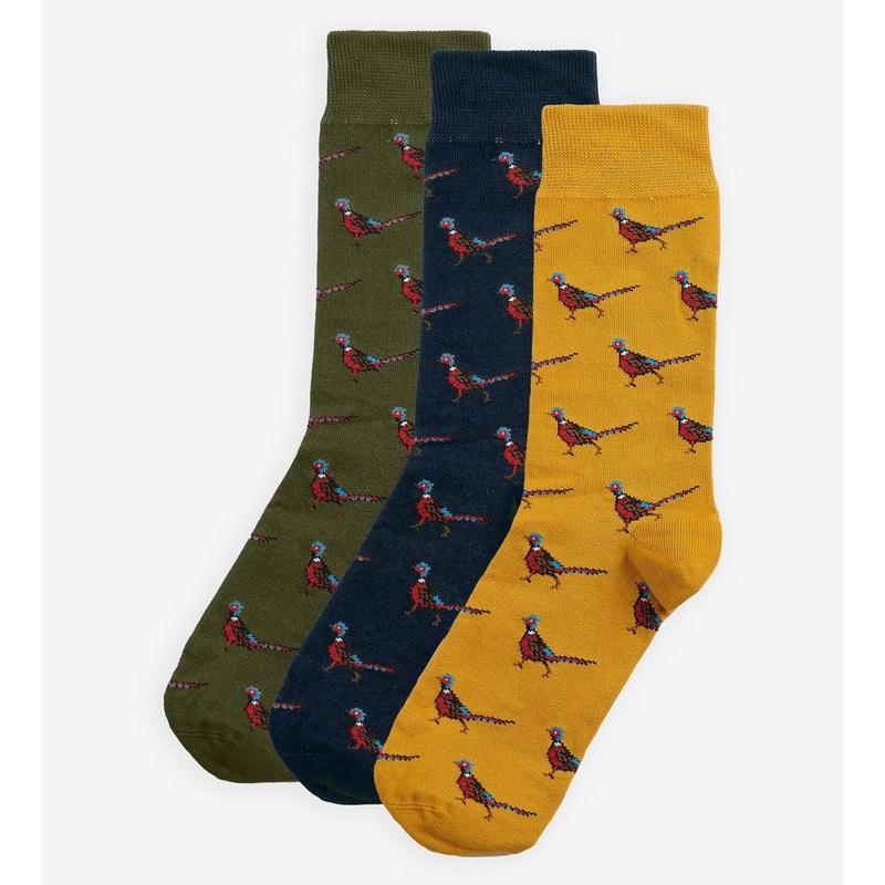 Barbour Pheasant Socks Gift Set Men’s