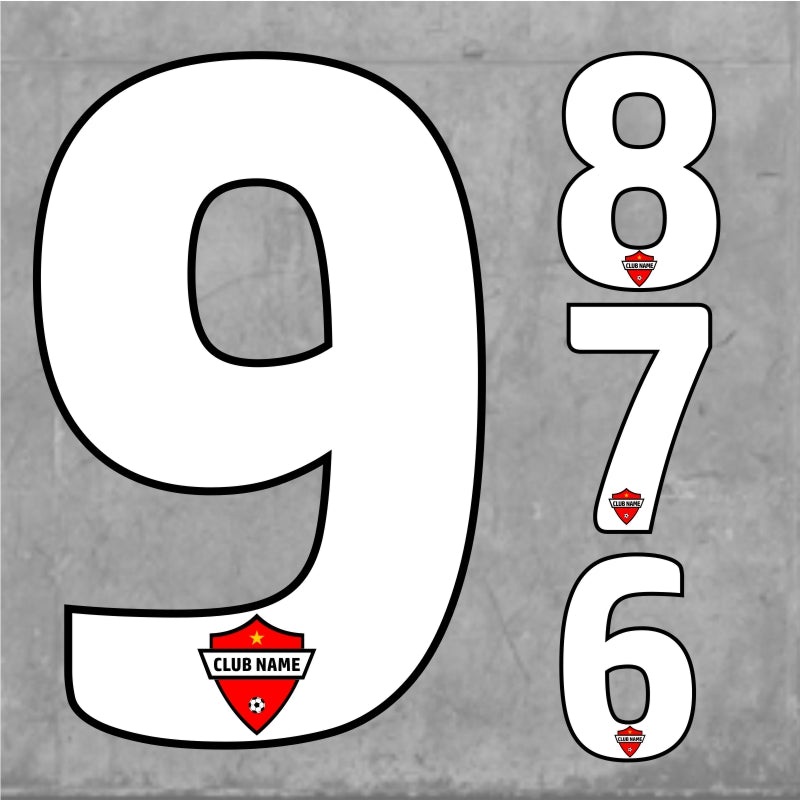 Custom Numbers Large|One Size