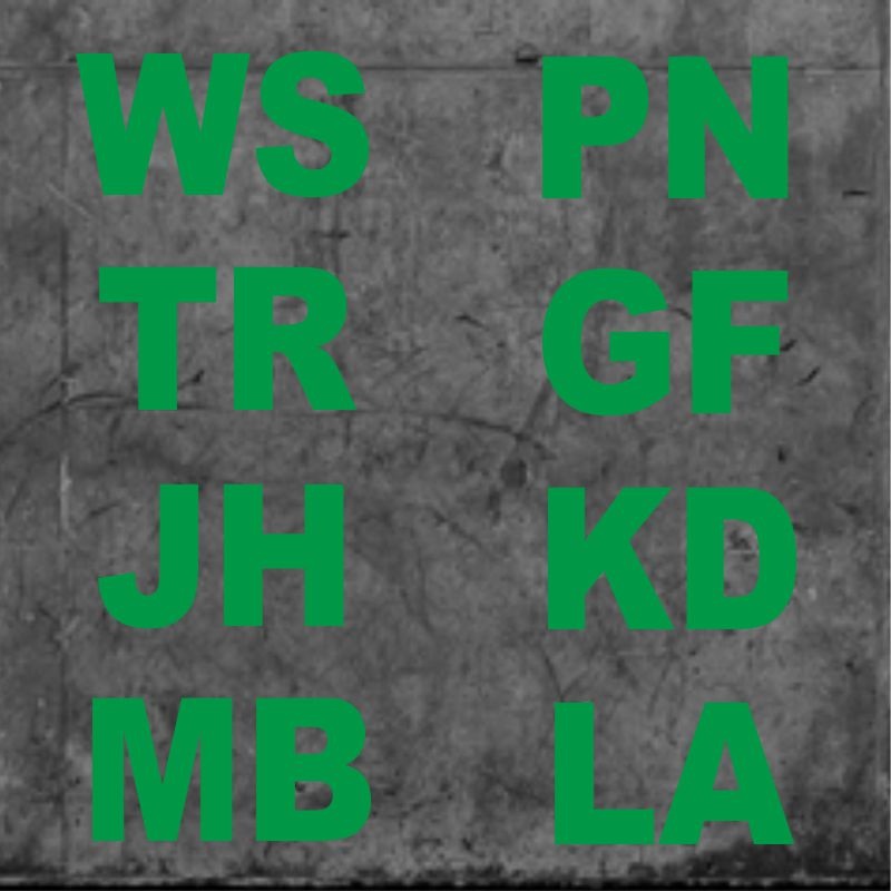 Arial Initials Green|One Size