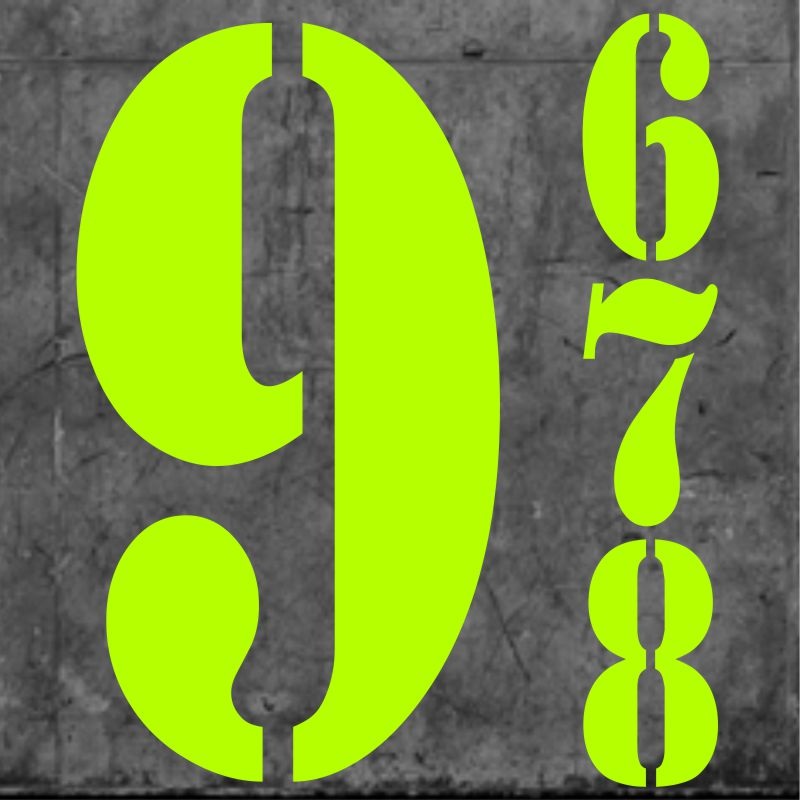 Madrid Numbers Short Fluo Green