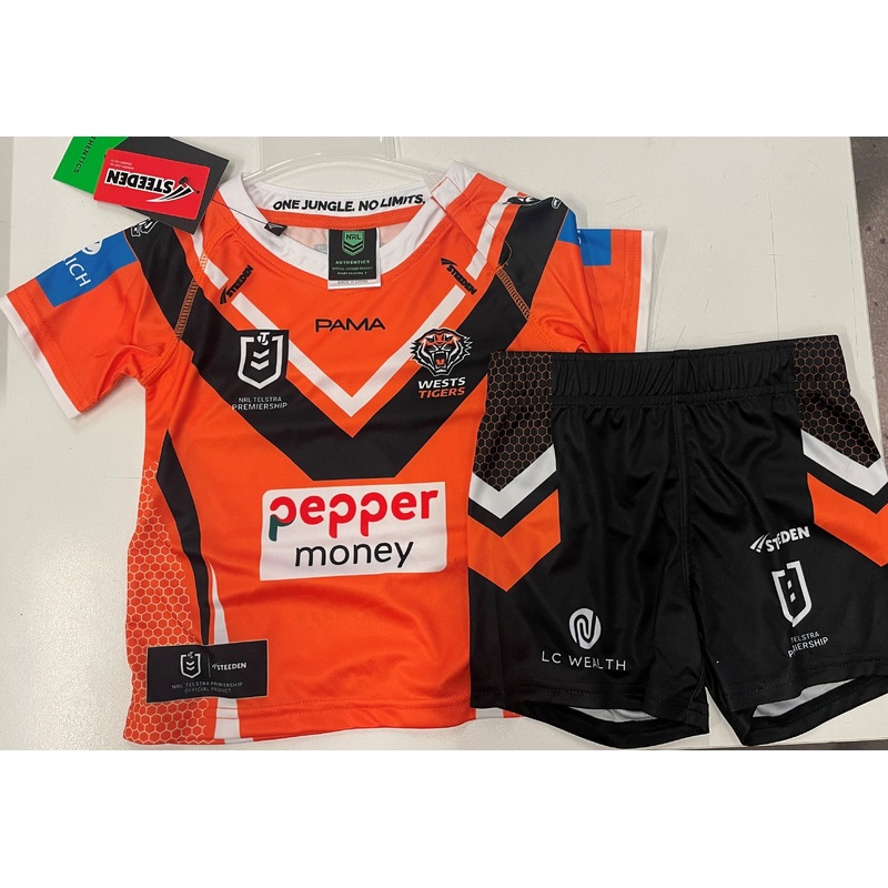 2025 Wests Tigers Infant Away Jersey Kit