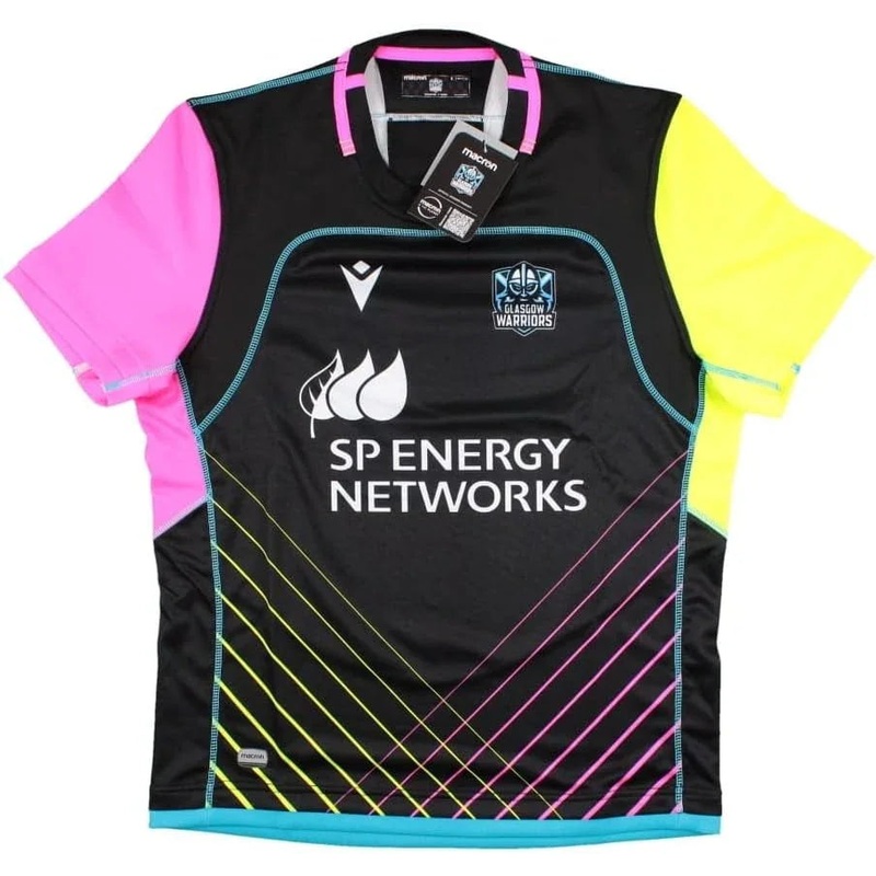 Macron Glasgow Warriors Mens Rugby Training Shirt