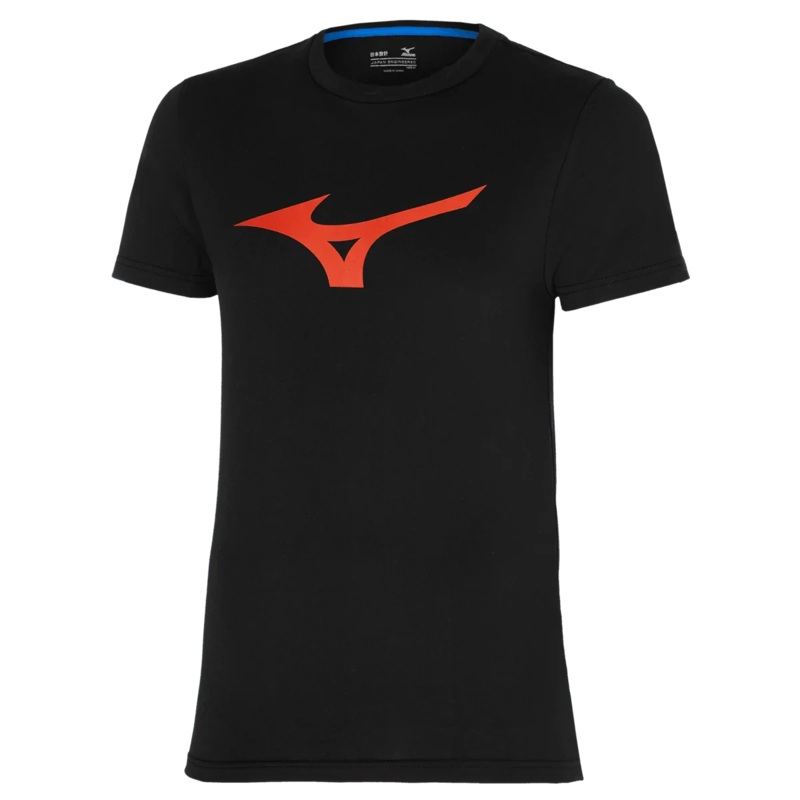 Mizuno Mens RB Logo T-Shirt|Black|S|M|L|XL