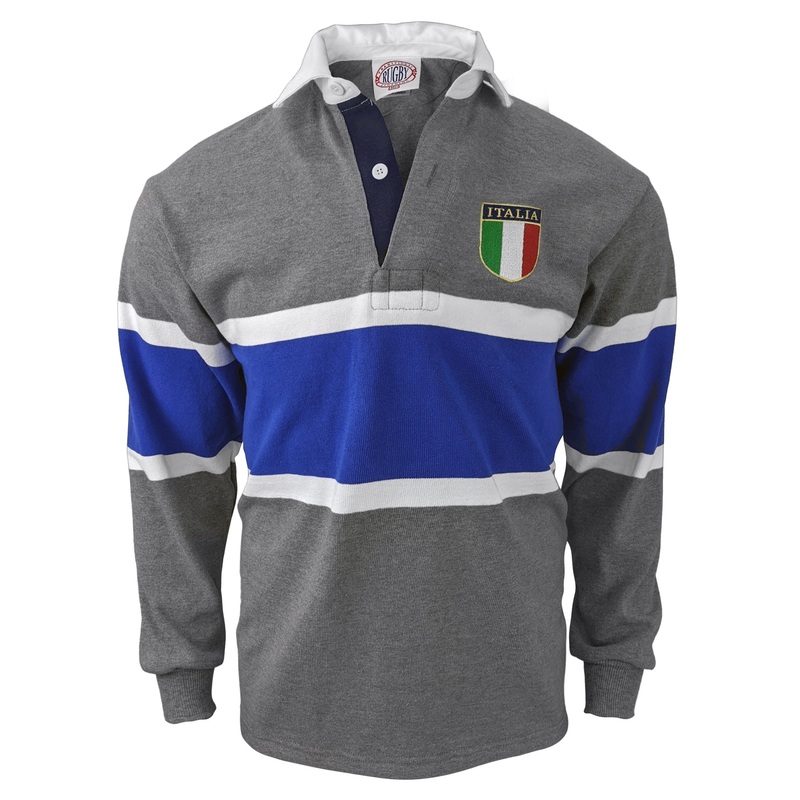 Italy Oxford Stripe Rugby Jersey