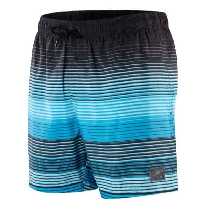 Speedo Printed Leisure 16 Water shorts Mens (Black Blue G652)