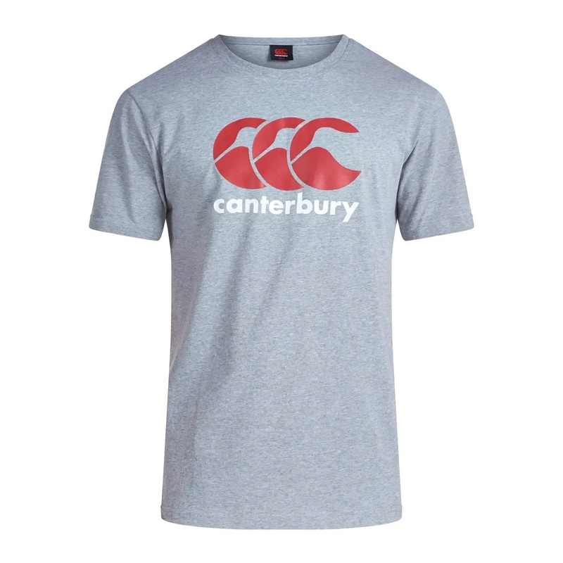 Canterbury Mens Logo T-Shirt|Grey|S|M|L|XL|2XL|3XL|4XL