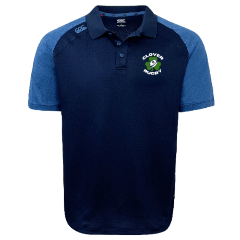 Clover Blue Eagles Rugby Elite Polo by Canterbury