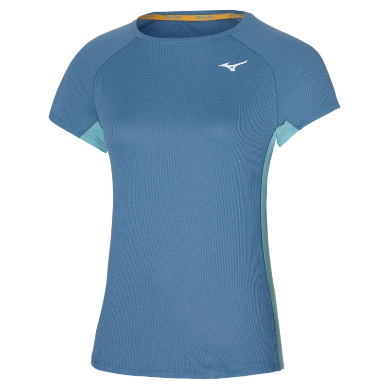 Mizuno Womens DRYAEROFLOW Tee Copen Blue
