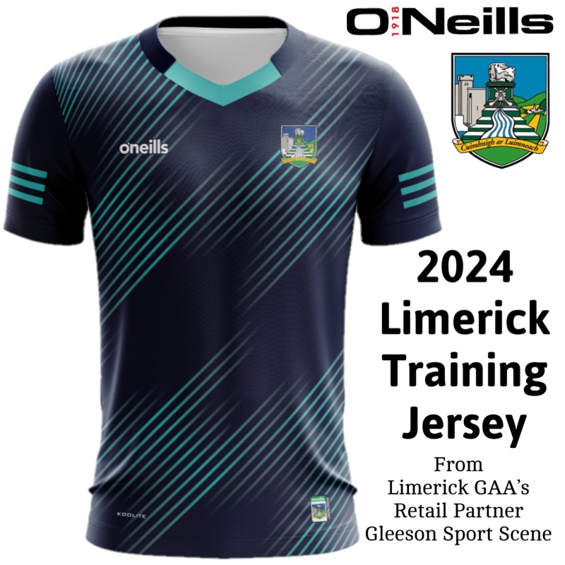 O’Neill’s Limerick GAA Training Jersey Junior (Navy Mint)
