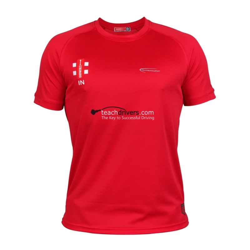 Teachschoolsport Senior’s Red Matrix V2 S/S Tee Shirt