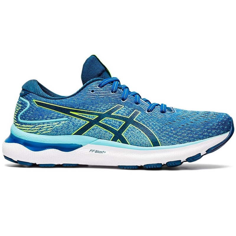 Asics Gel Nimbus24 Men’s Running Shoes (Blue Green 400)