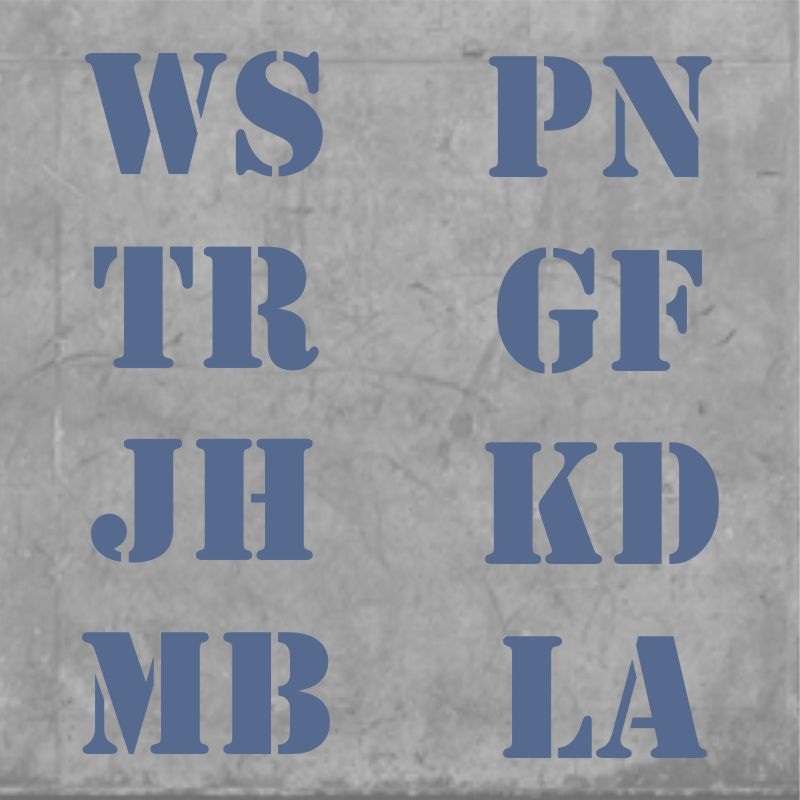 Madrid Initials Navy|One Size